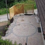 Jardin de Martine : terrasse vue du haut