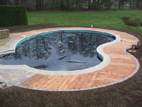 PAYSAGSITE VOSGES - les abords d'une piscine