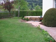 Après travaux de plantation et dallage