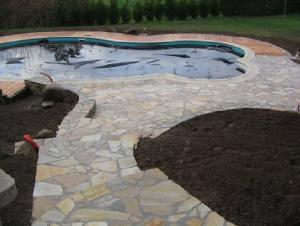 les abords d'une piscine